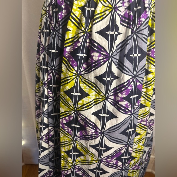 Handmade Colorful Pleated A-Line Maxi Skirt - Picture 6 of 7